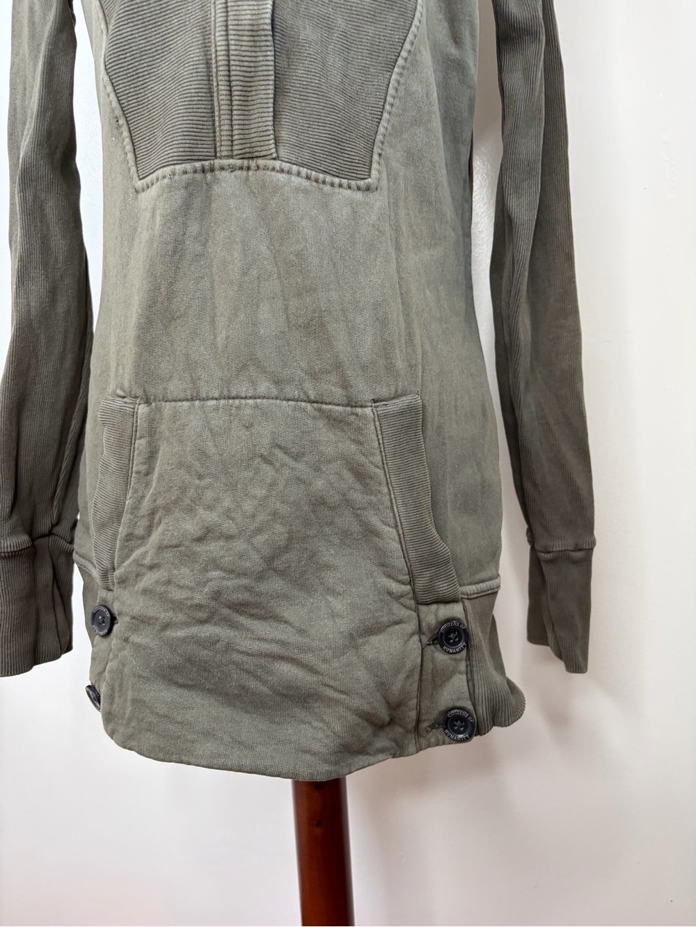 Citizens of Humanity Collared Half Zip Tunic Sweatshirt - Picture 3 of 10
